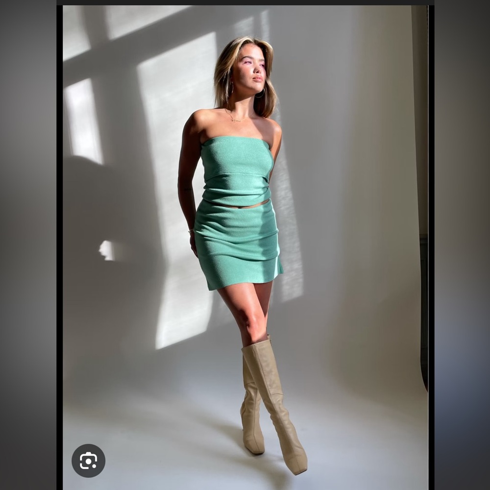 Djerf Avenue tube skirt, Mint, S